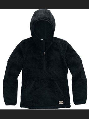 The North Face campshire 2.0 fleece hoodie in black | size S